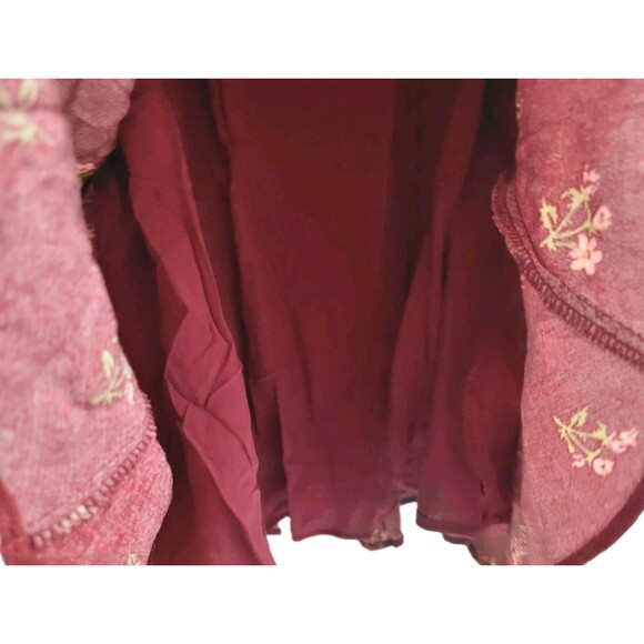 Free People Everyone’s Favorite Mini Dress Earth Red Combo NWT M OB2017241 - Picture 6 of 10